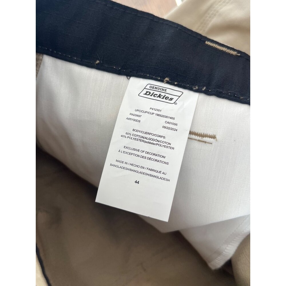 Dickies Ripstop Ultimate Cargo Short Mens 44x11 Khaki Temp Control Cooling - Picture 5 of 8